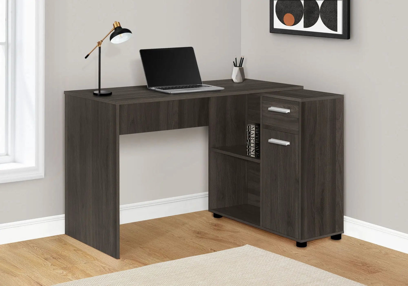 Computer Desk, Home Office, Corner, Storage Drawers, L Shape, Contemporary & Modern by Unique Piece Furniture