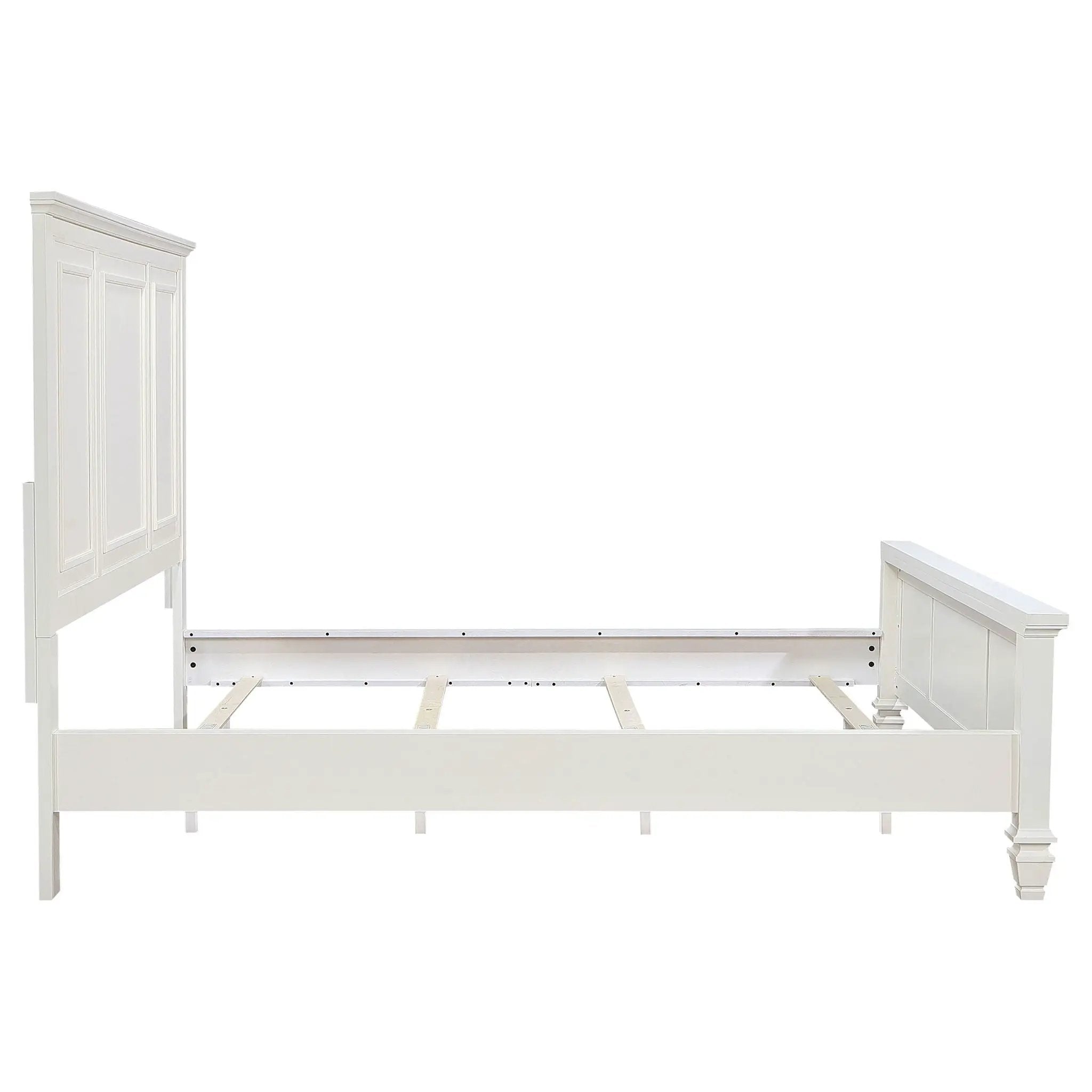 Sandy Beach 63-inch California King Panel Bed Cream White by Unique Piece Furniture