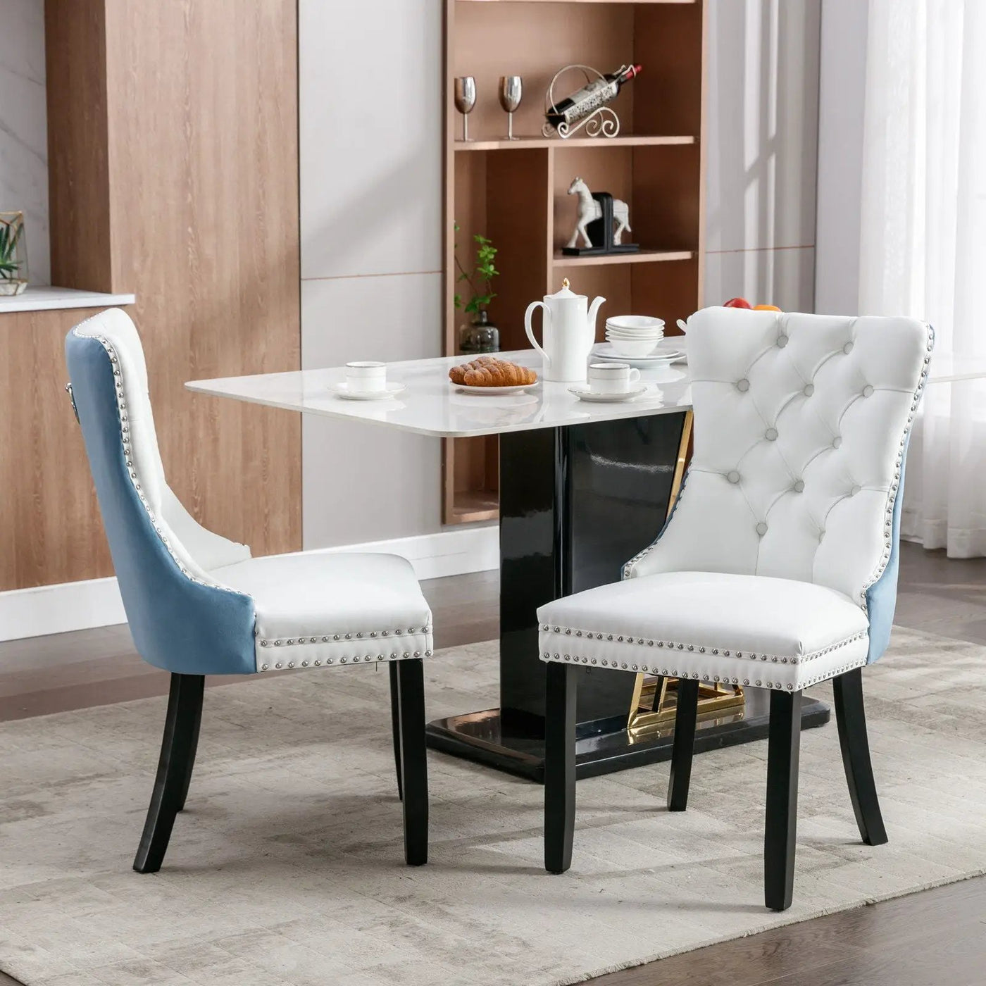 Nikki - Modern Upholstered Dining Chair (Set of 2) by HouseOfZazla