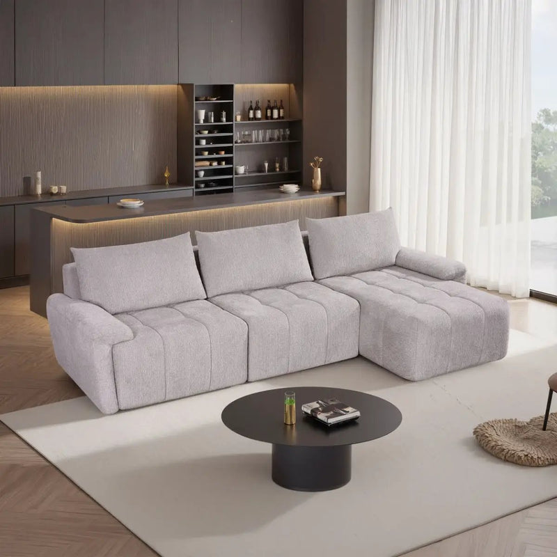 Dorcas - Sectional Sofa - Gray by Unique Piece Furniture