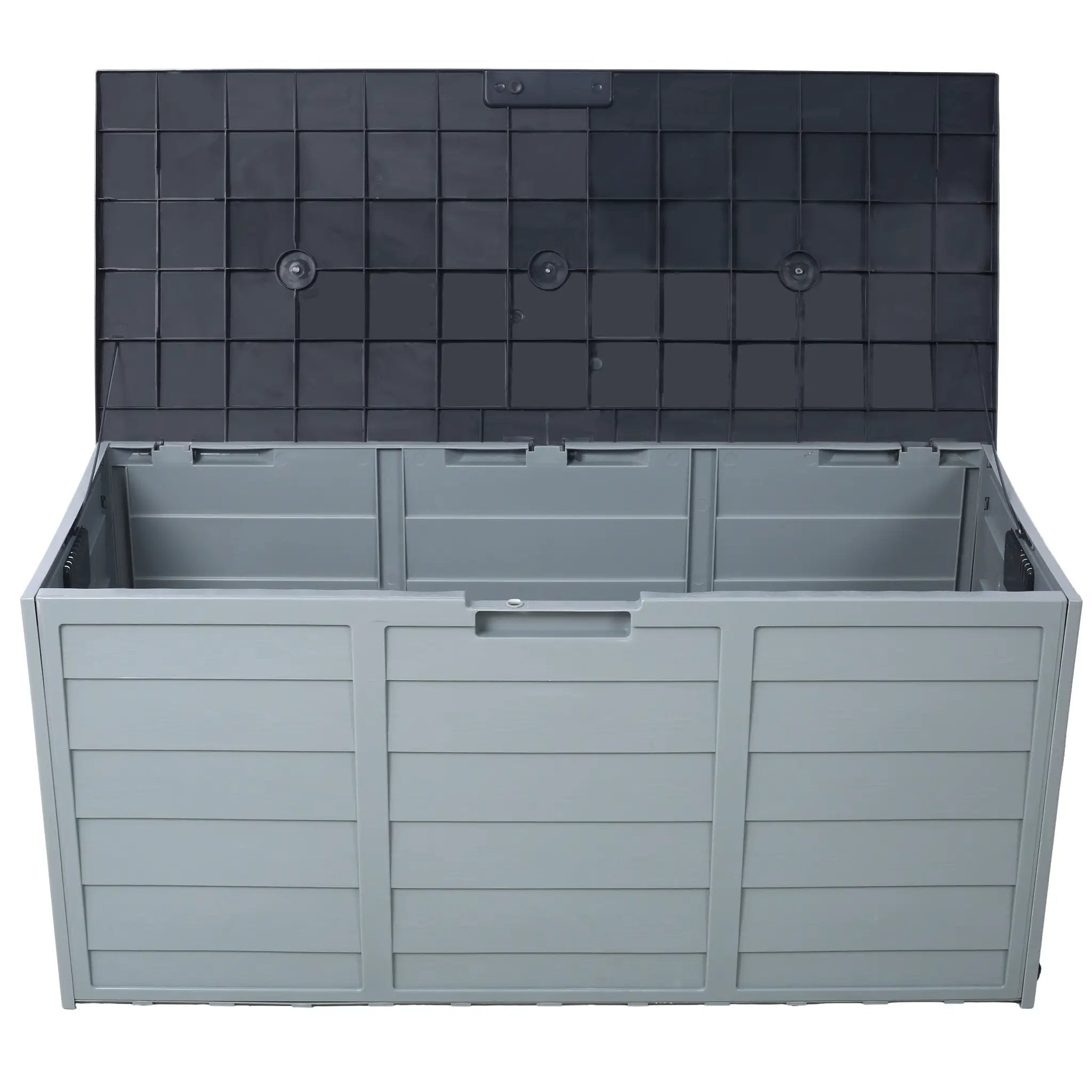 75 Gallon Resin Deck Box Storage Shed by HouseOfZazla
