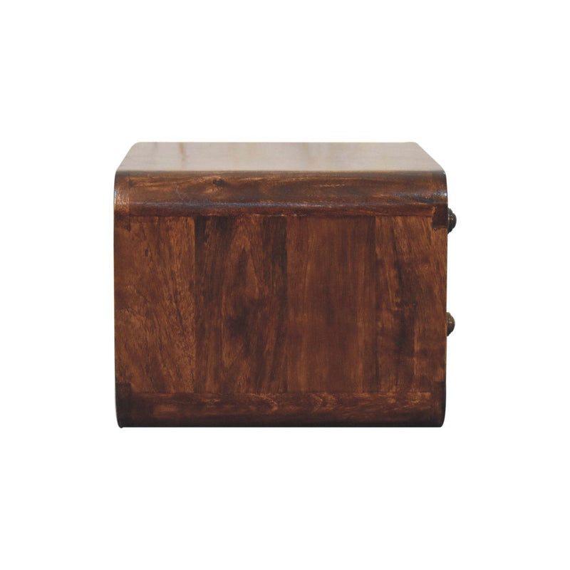 Curved Wall Mounted Bedside Nightstand by HouseOfZazla