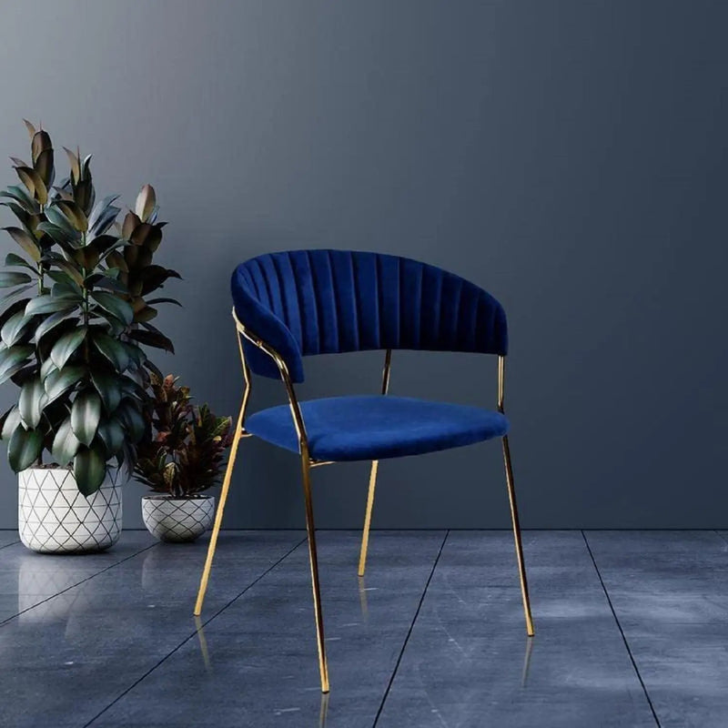Accent Armchair For Home (Set of 2) - Blue by Unique Piece Furniture