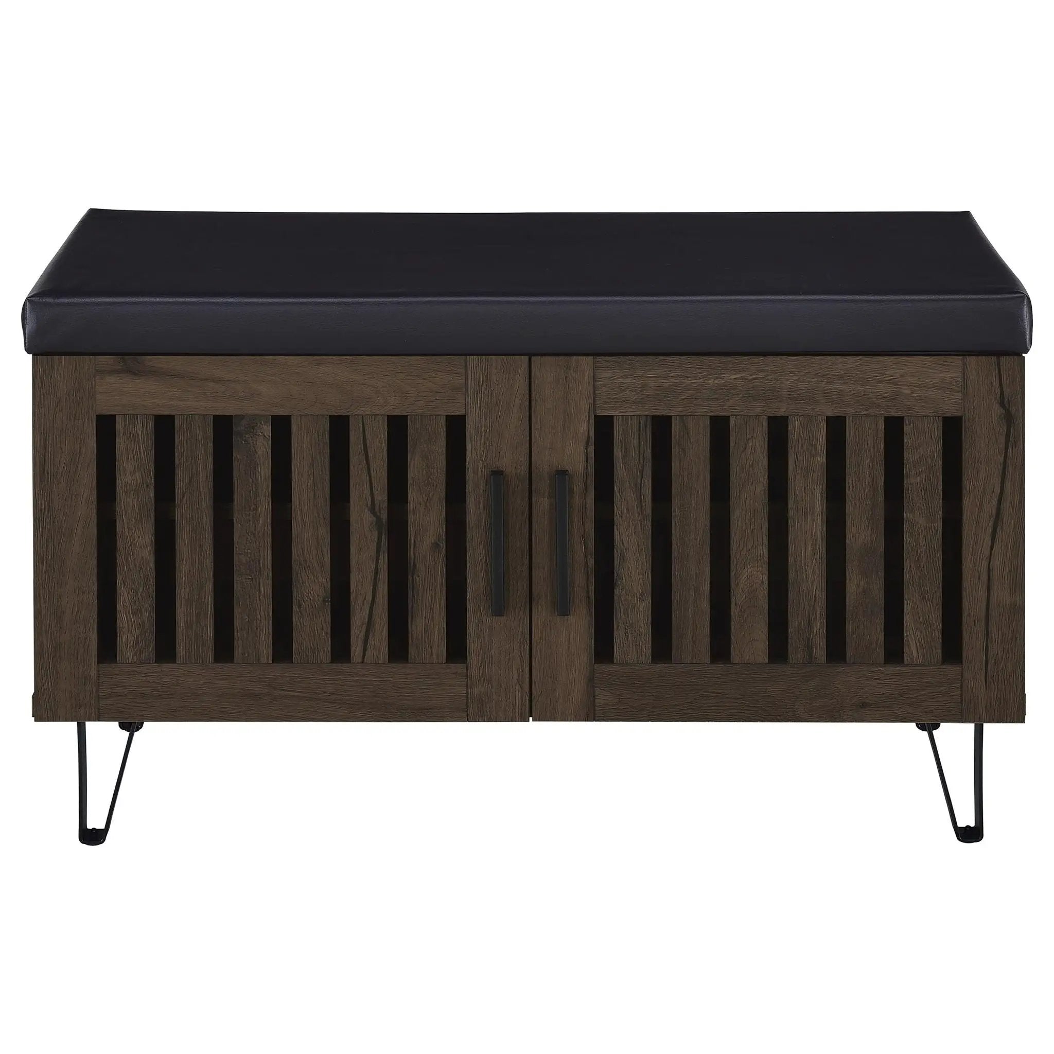 Clackamas - 2 Door Storage Bench With Padded Seat
