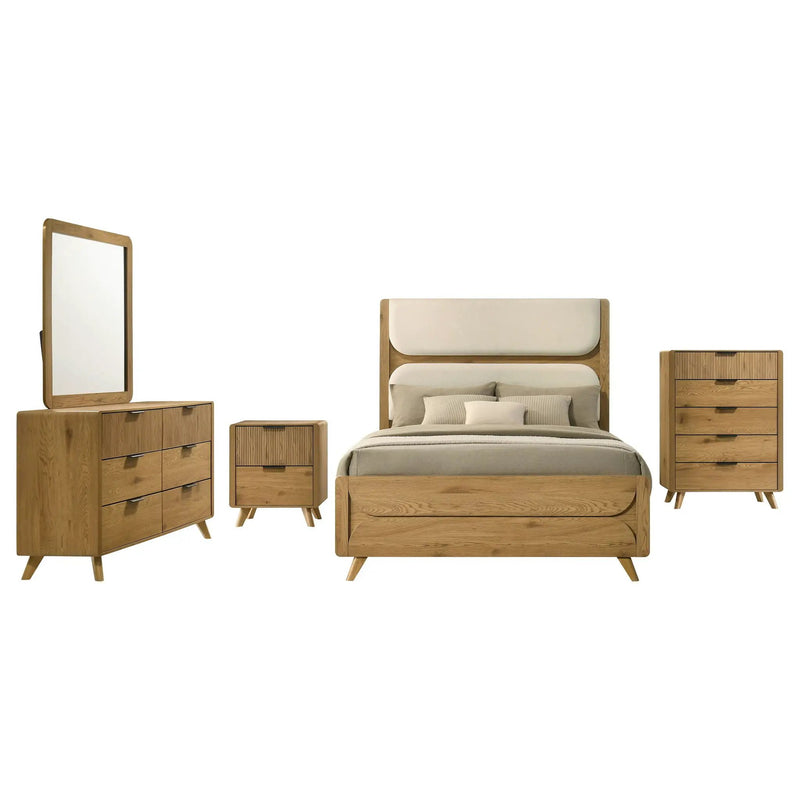 Bennett 5-piece Queen Bedroom Set Light Oak by Unique Piece Furniture
