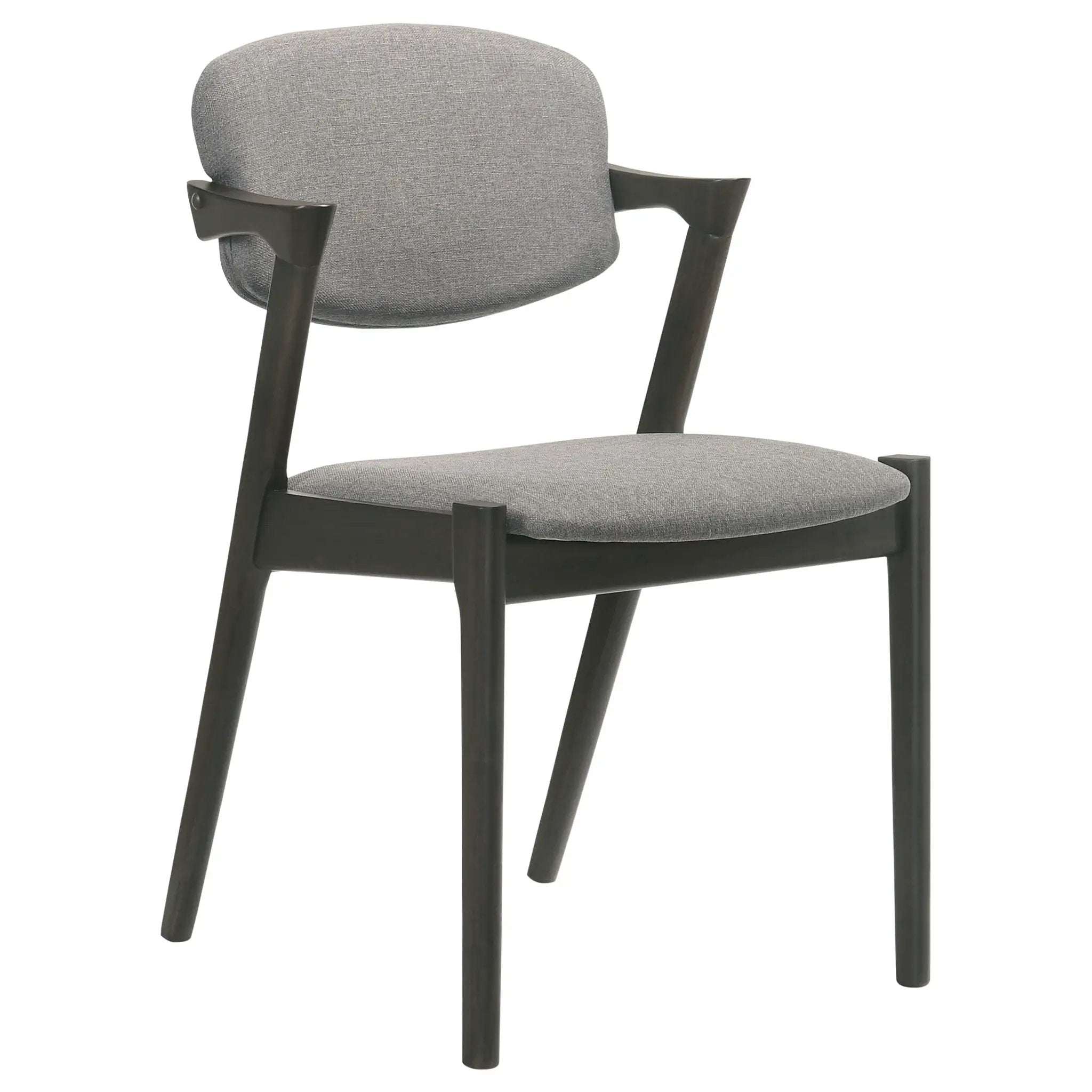 Stevie Padded Wood Dining Arm Chair Black (Set of 2) by Unique Piece Furniture