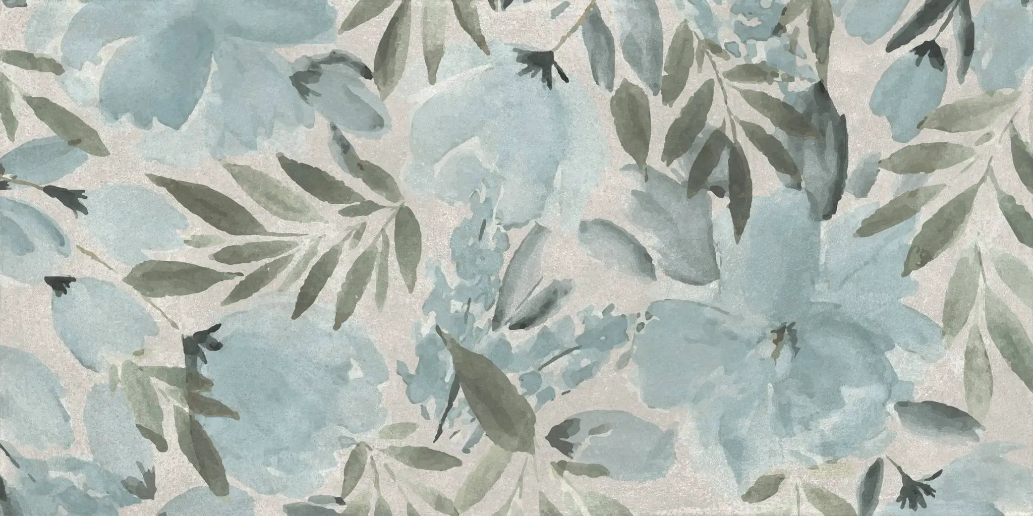 Deco Xl Blue Peony Look Porcelain Tiles 24x48 by landmarkceramics