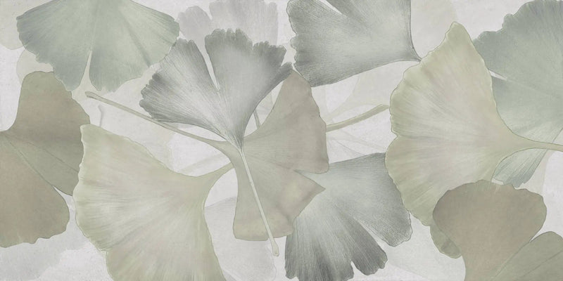 Deco Xl Green Ginkgo Look Porcelain Tiles 24x48 by landmarkceramics