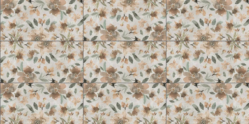 Deco Xl Red Lily Look Porcelain Tiles 24x48 by landmarkceramics