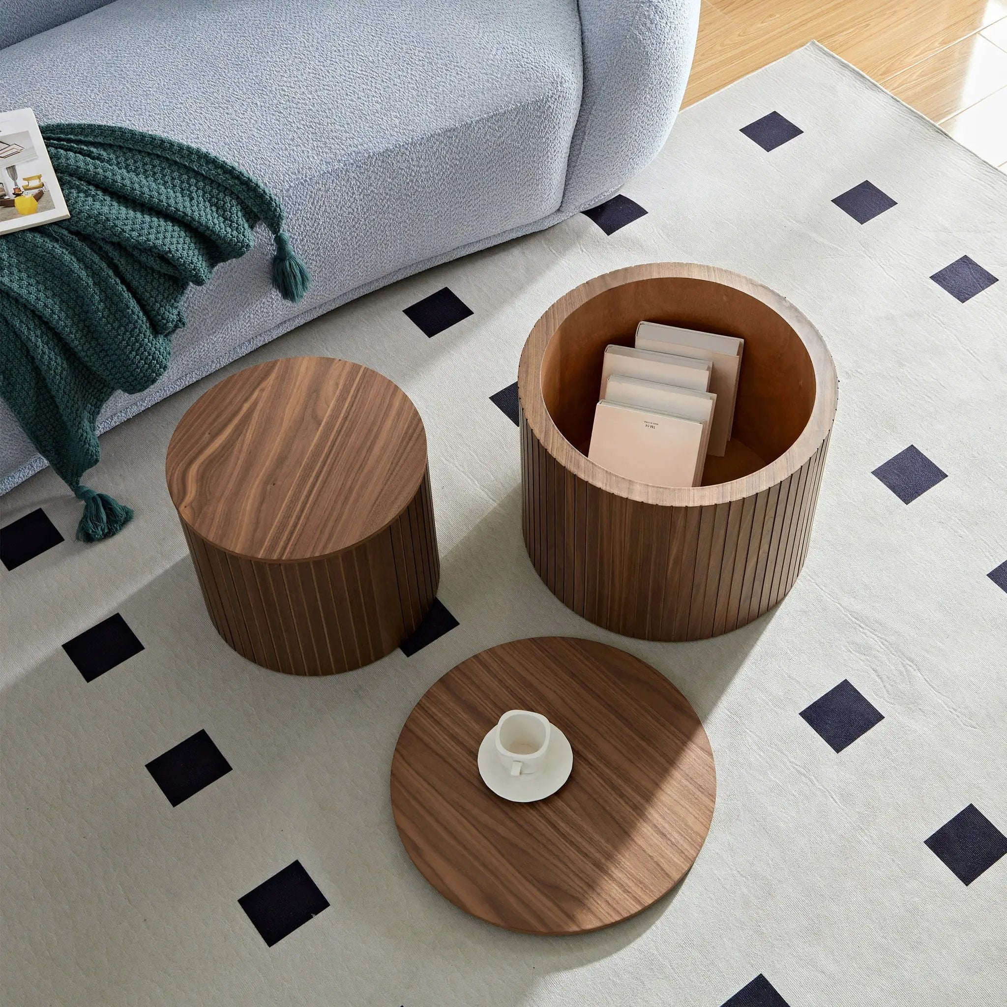 Handcrafted Nested Table Set, 2 Pieces by Unique Piece Furniture