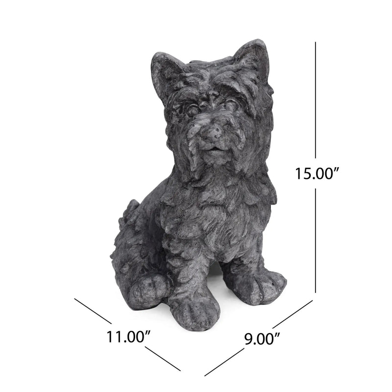 Cricket Dog Cast Stone Garden Statue by HouseOfZazla