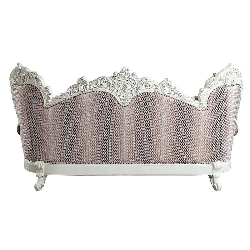 Vanaheim - Sofa With 7 Pillows - Fabric & Antique White by Unique Piece Furniture