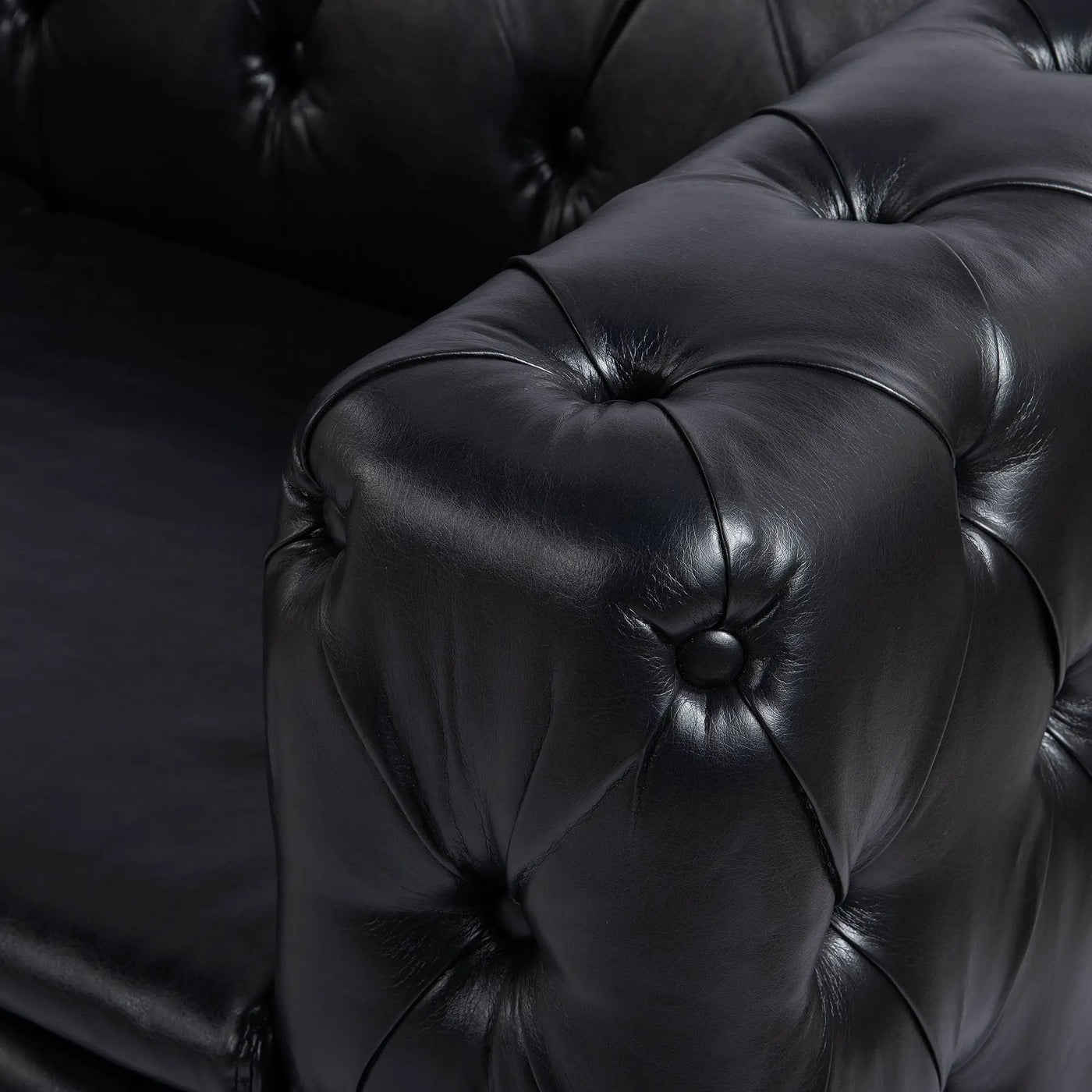 Square Arm Removable Cushion 3 Seater Sofa by HouseOfZazla