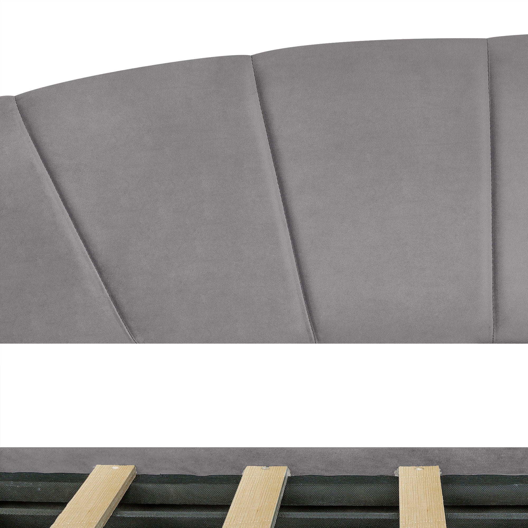 Upholstered Daybed With Two Drawers And Wood Slat by HouseOfZazla