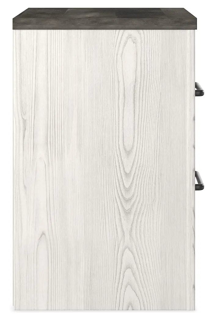 Gerridan - Two Drawer Night Stand - White / Gray by Unique Piece Furniture
