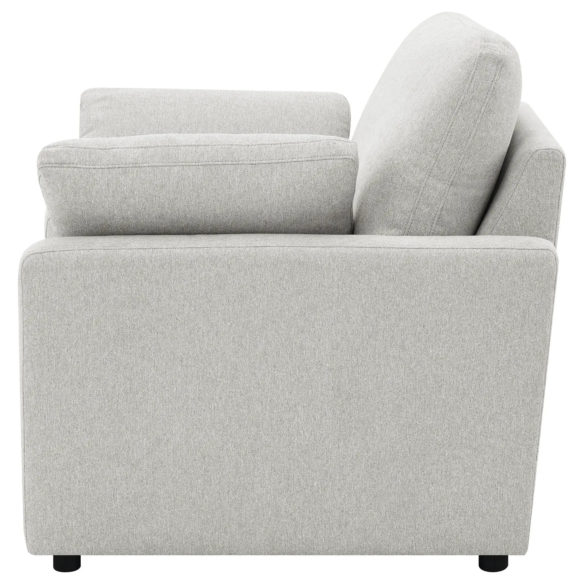 Collins Upholstered Power Recliner Chair Grey by Unique Piece Furniture