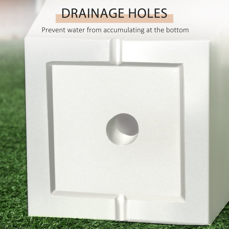 Flower Pots 2-Pack Outdoor Planter Set with Drainage Holes by HouseOfZazla