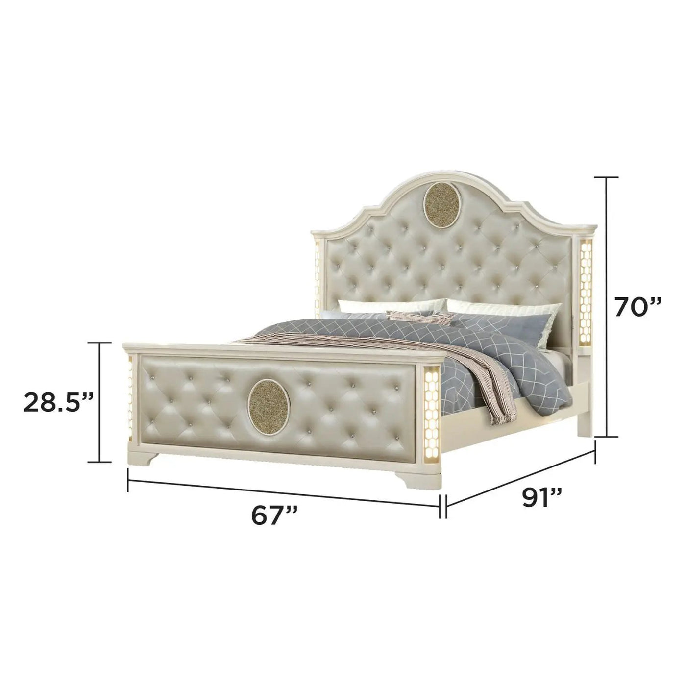 Jasmine - LED Bedroom Set by HouseOfZazla
