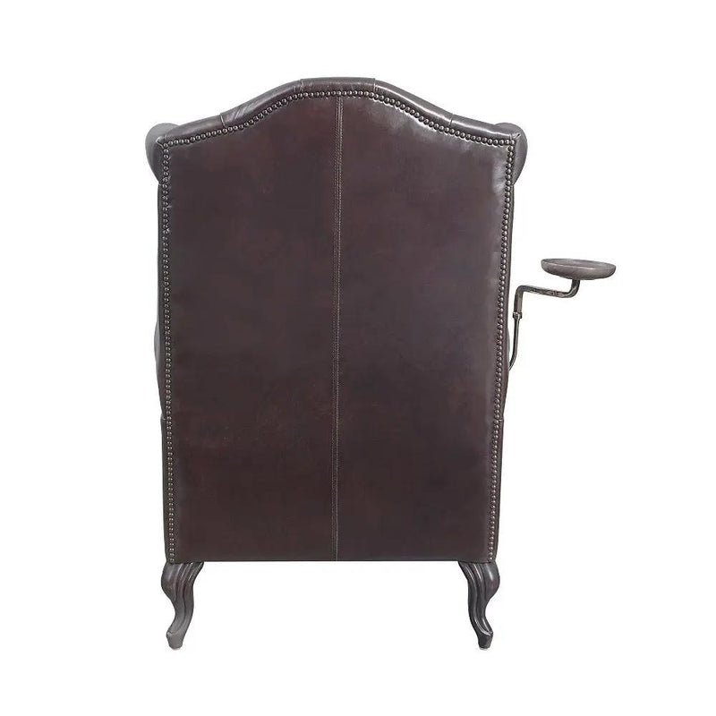 Pino - Accent Chair - Vintage Brown Top Grain Leather by Unique Piece Furniture
