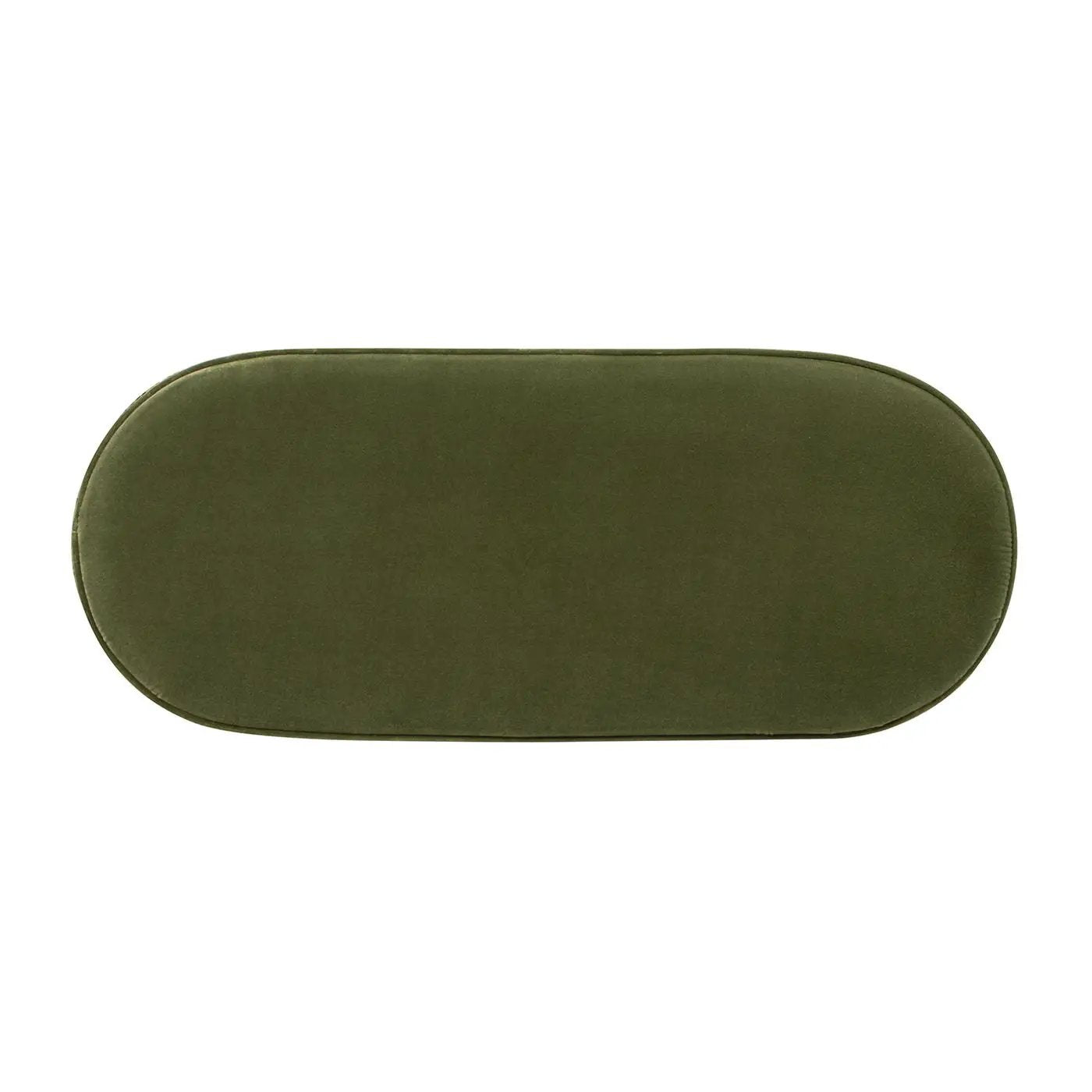 Serena - Contemporary Design Oval Storage Bench Ottoman by HouseOfZazla