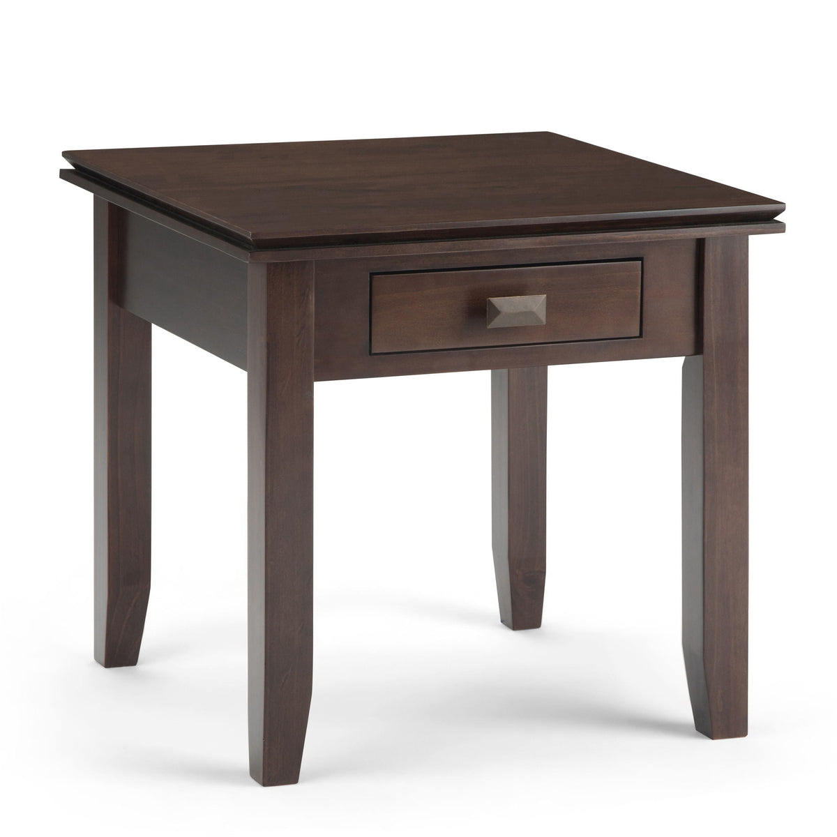 Handcrafted End Table with Functional Drawer - Black, Light Brown, or Dark Brown, photo 3 of 24