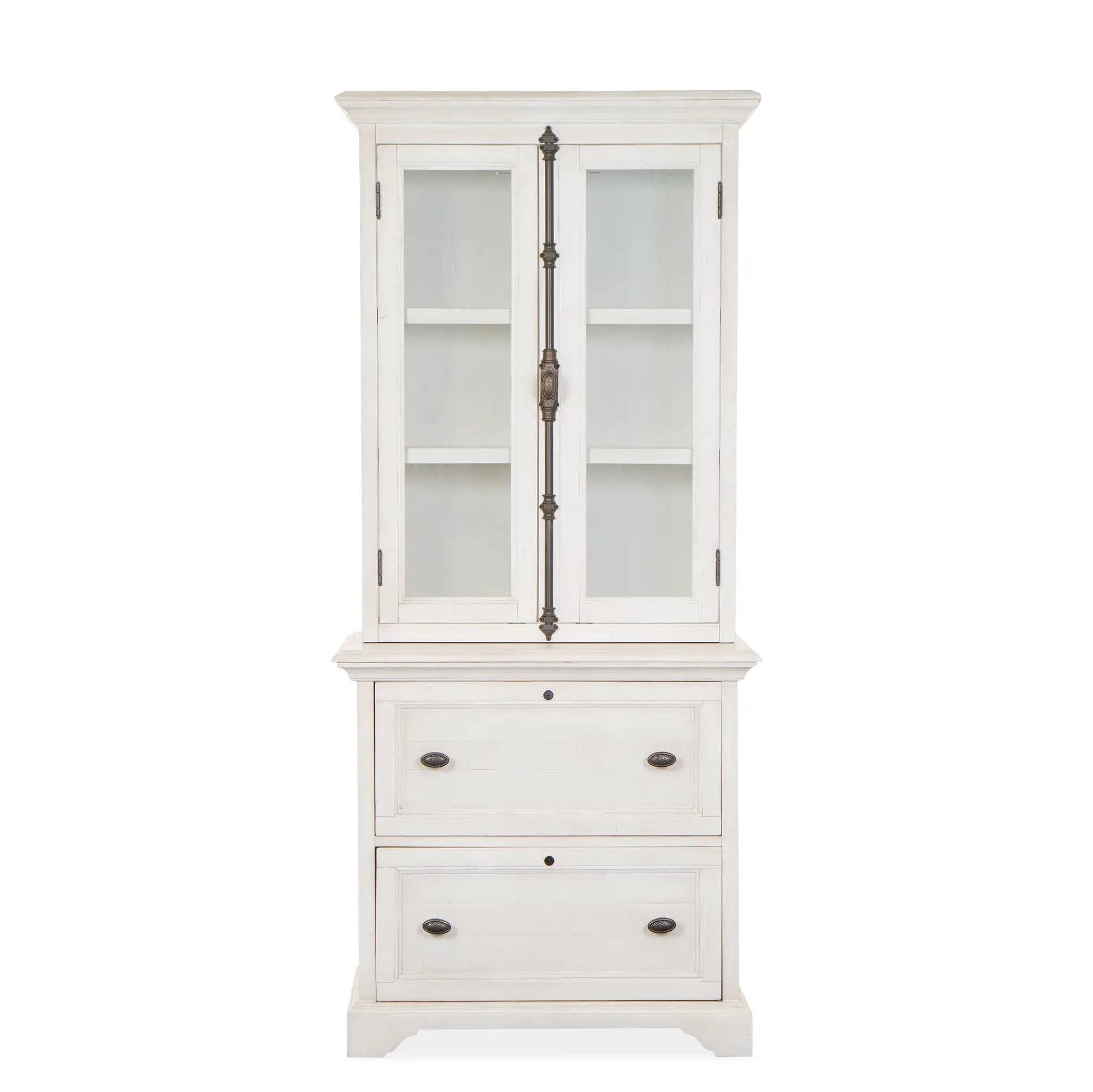 Bronwyn - Lateral File With Hutch - Alabaster by Unique Piece Furniture