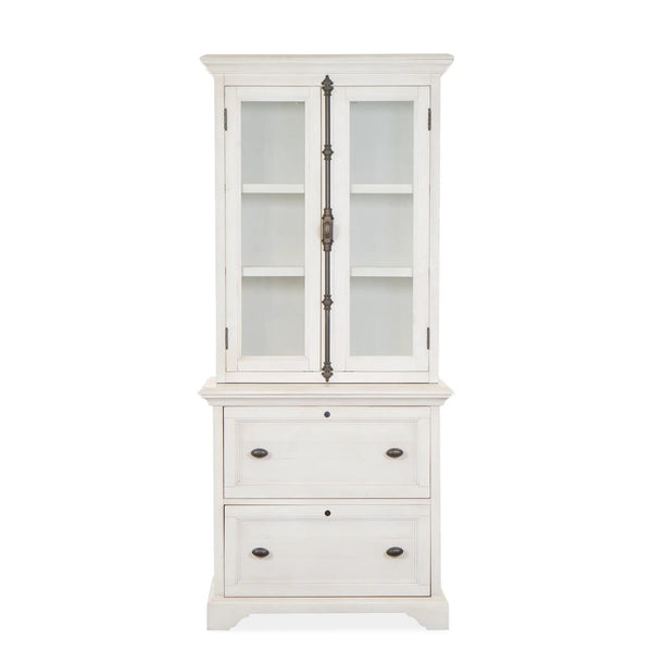Bronwyn - Lateral File With Hutch - Alabaster
