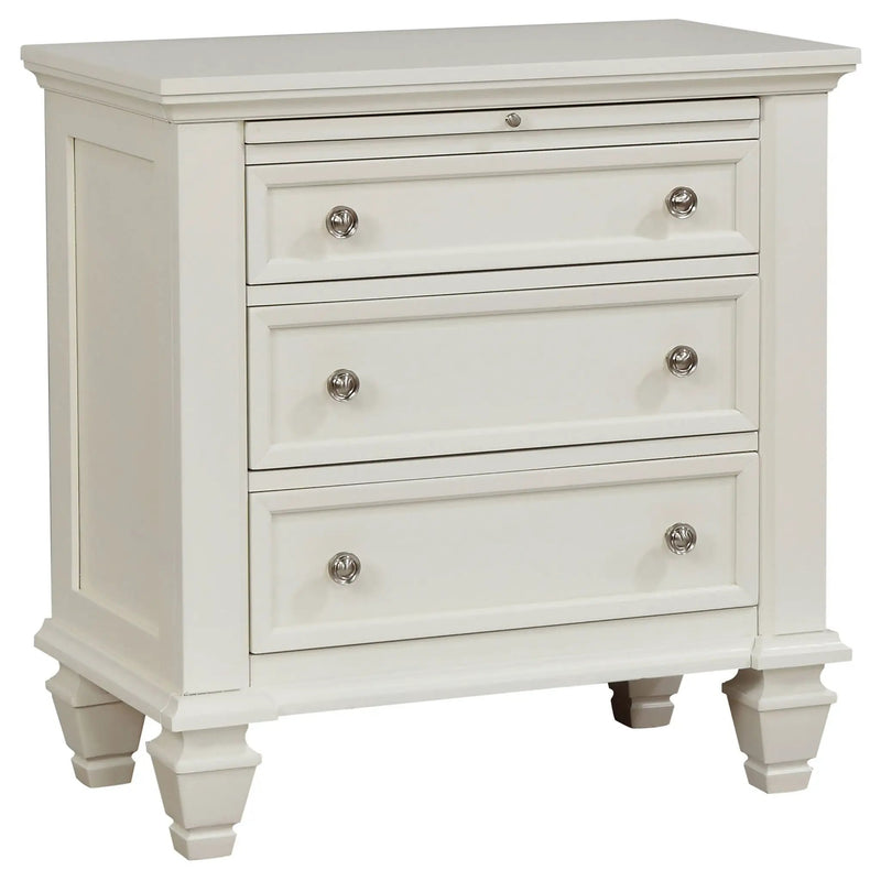 Sandy Beach 5-piece Eastern King Bedroom Set Cream White by Unique Piece Furniture