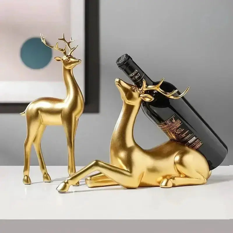 Golden Deer Decorative Figurine by House Of Avana