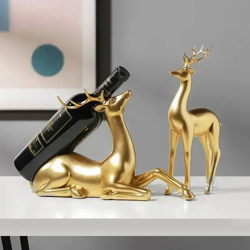 Golden Deer Decorative Figurine by House Of Avana