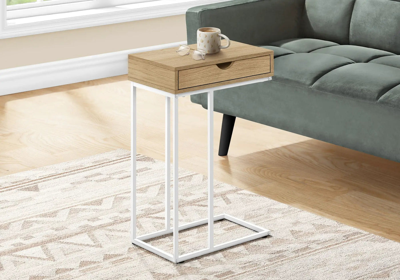 Accent Table, C - Shaped Contemporary & Modern Design by HouseOfZazla