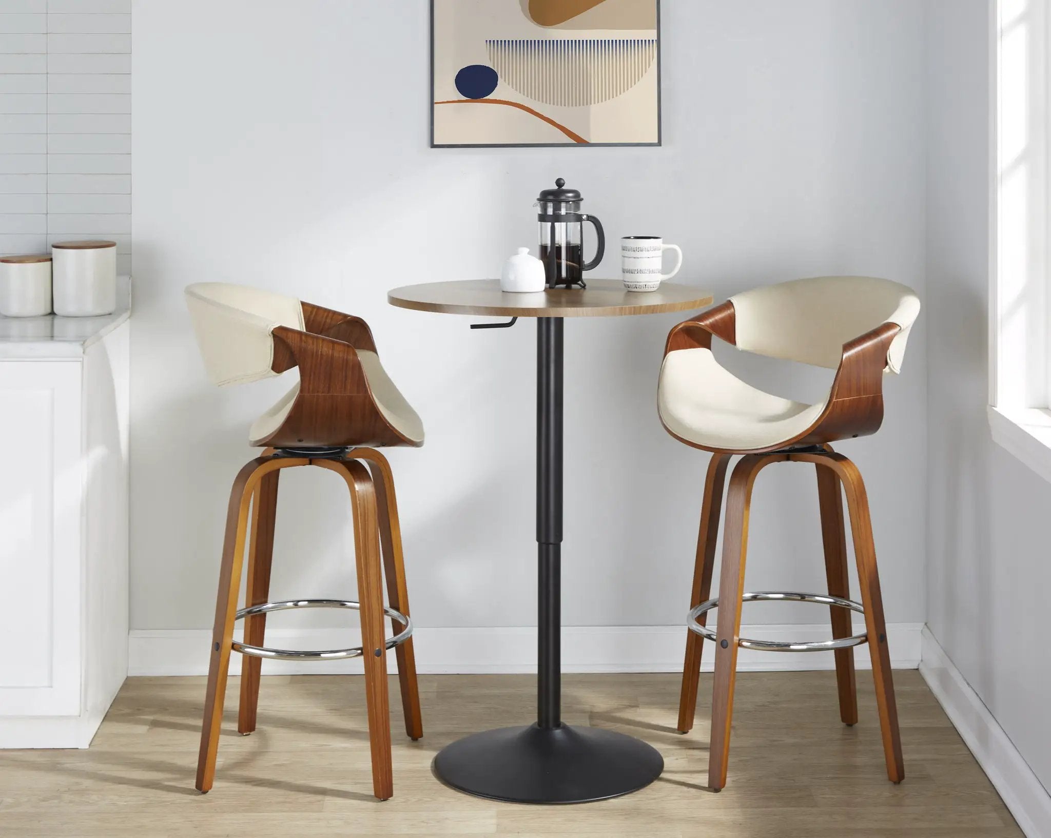 Elia - Contemporary Adjustable Bar Table by Unique Piece Furniture