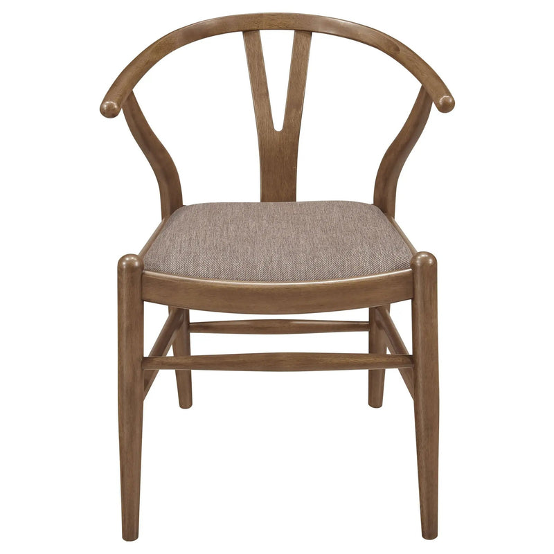 Dinah 5-piece Round Solid Wood Dining Set Walnut by Unique Piece Furniture