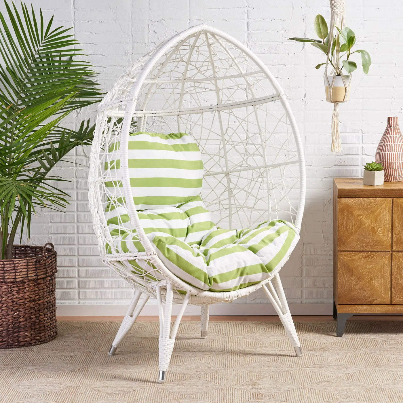 Cosmos - Round Hammered Iron Teardrop Chair by HouseOfZazla