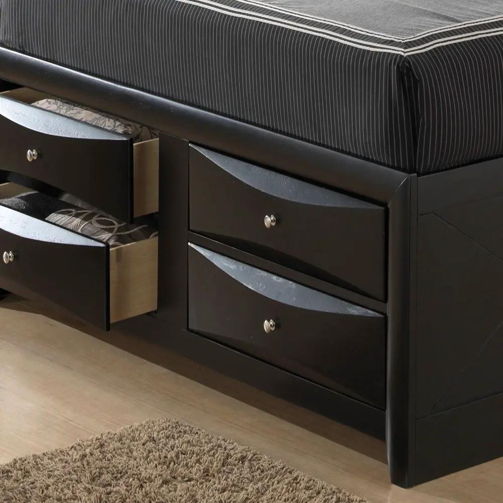 Modern Design Storage Bed With Bookcase Headboard by Unique Piece Furniture