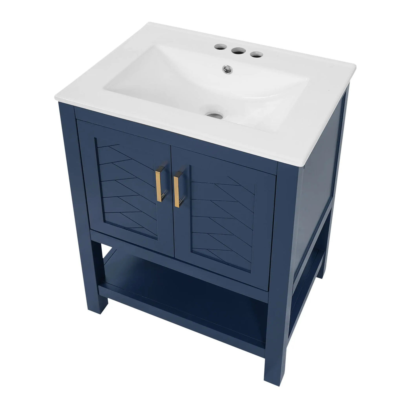 Modern Bathroom Vanity With Elegant Twill Design by HouseOfZazla