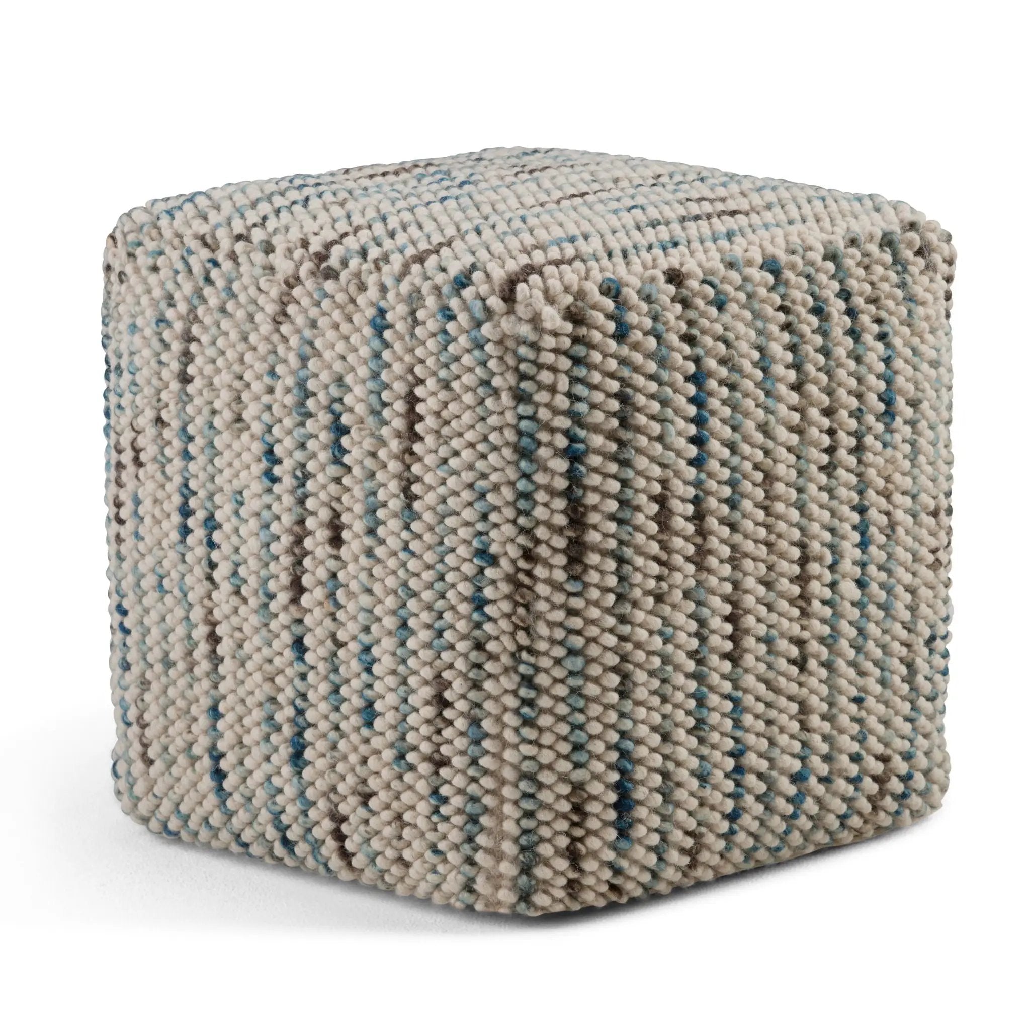 Zoey - Handcrafted Woven Cube Pouf by Unique Piece Furniture
