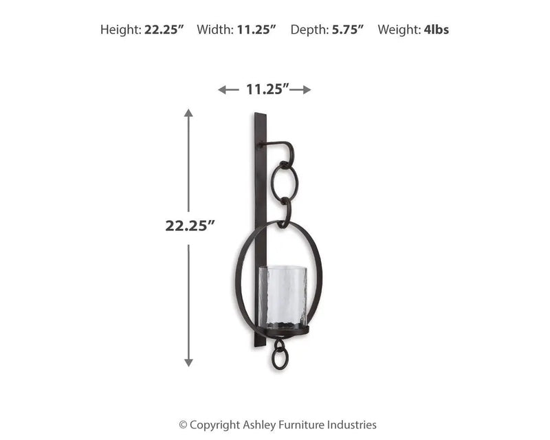 Ogaleesha - Wall Sconce - Brown by Unique Piece Furniture
