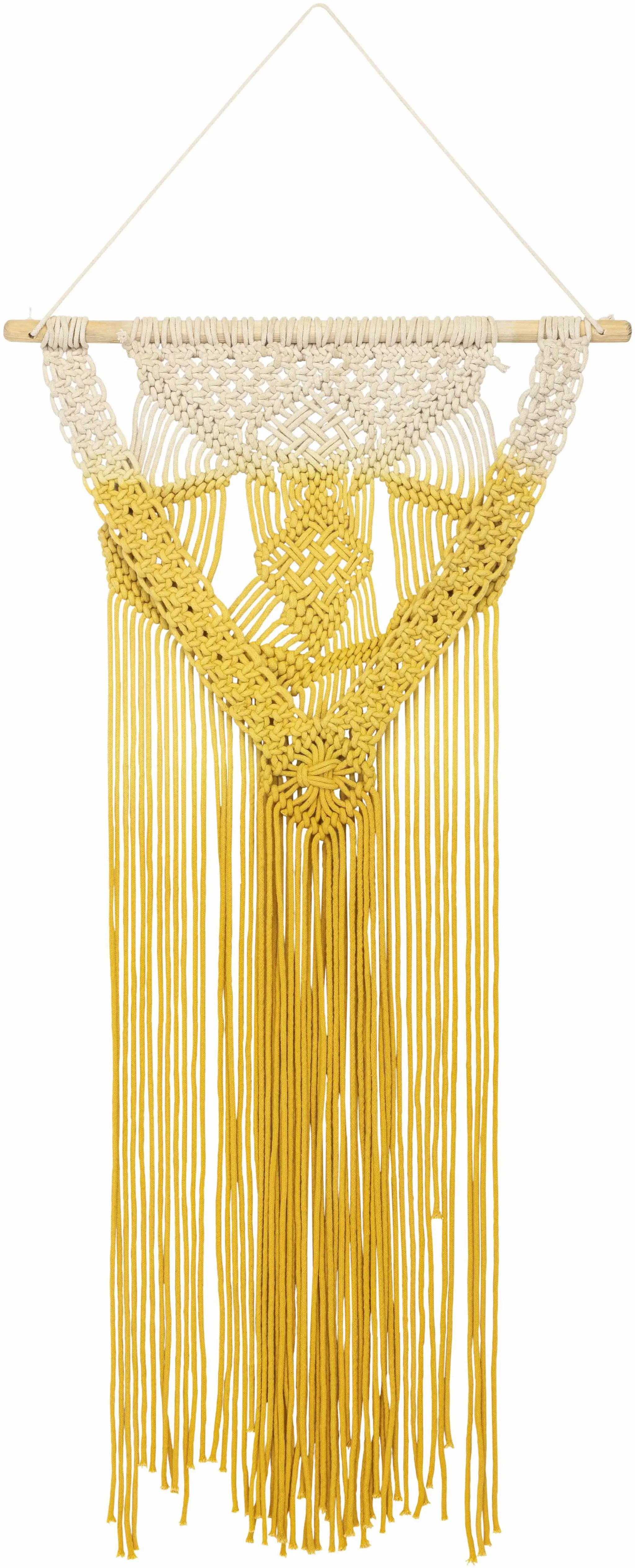 Defne Mustard Wall Hanging - Clearance by Boutique Rugs