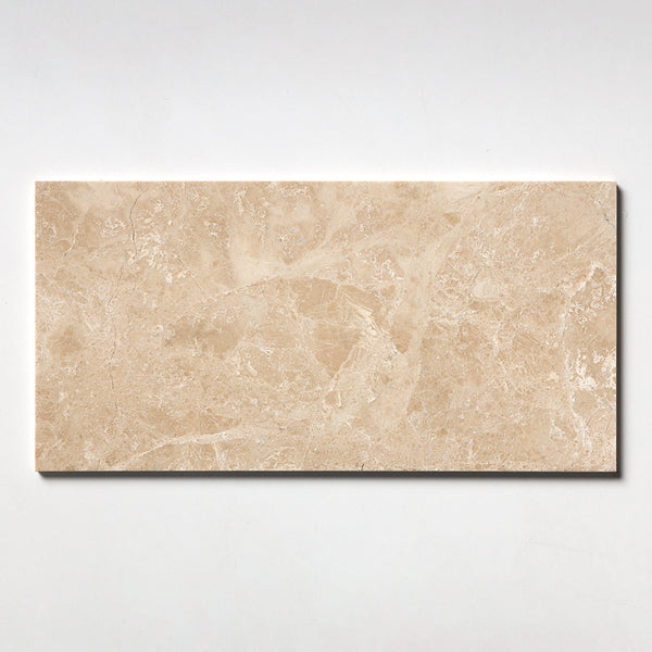 Delicate Beige Polished Marble Tiles 12x24