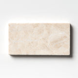 Delicate Beige Tumbled Marble Tiles 3x6