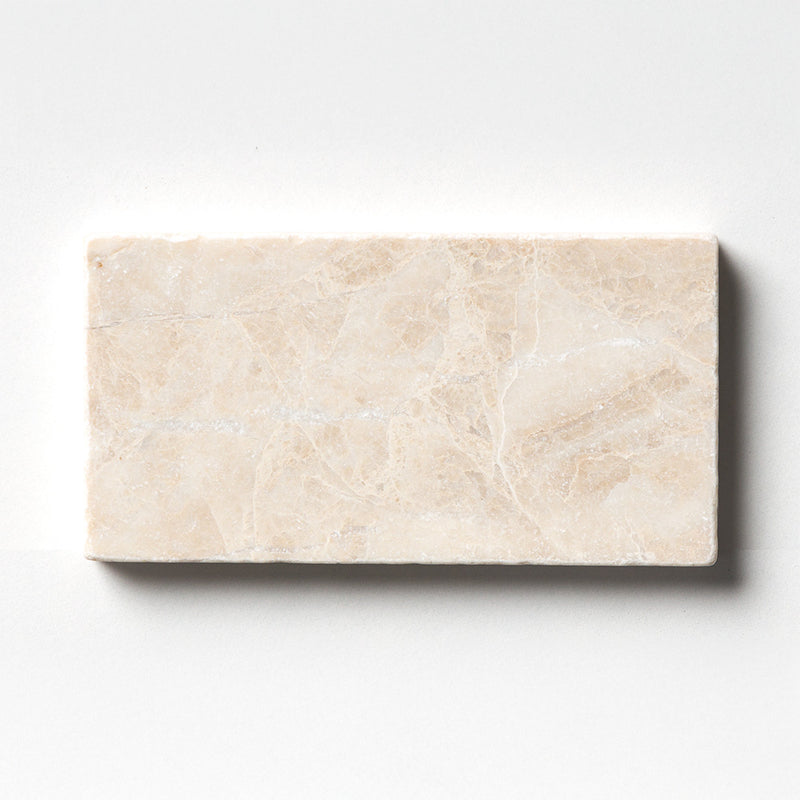 Delicate Beige Tumbled Marble Tiles 3x6 Marble Tumbled 6x6 Tiles