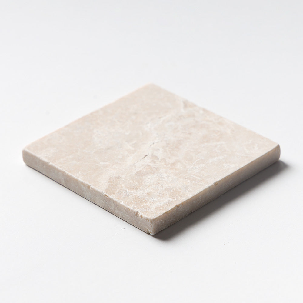 Delicate Beige Tumbled Marble Tiles 4x4 Marble Tumbled 4x4 Tiles — 1