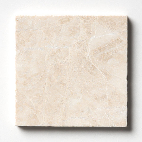 Delicate Beige Tumbled Marble Tiles 4x4