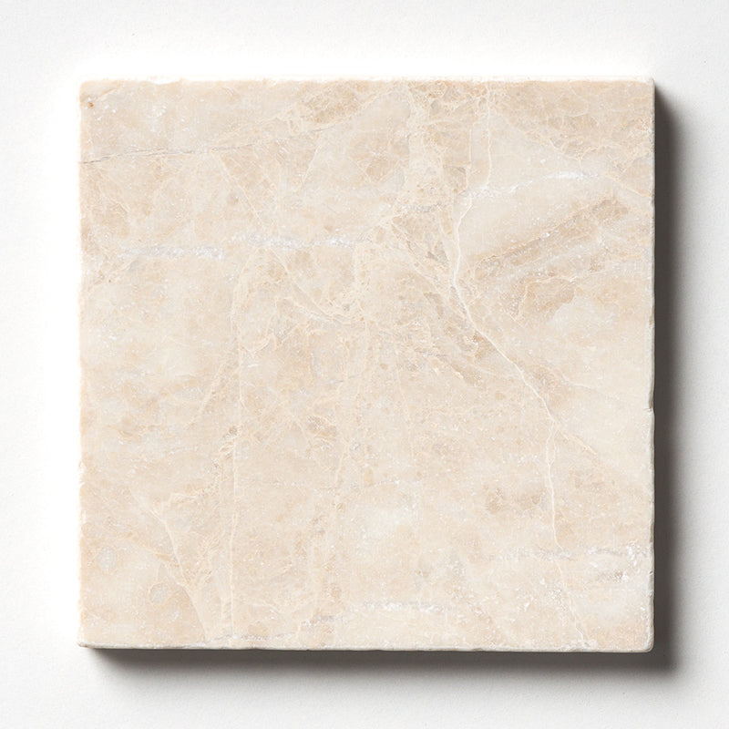 Delicate Beige Tumbled Marble Tiles 4x4 Marble Tumbled 4x4 Tiles