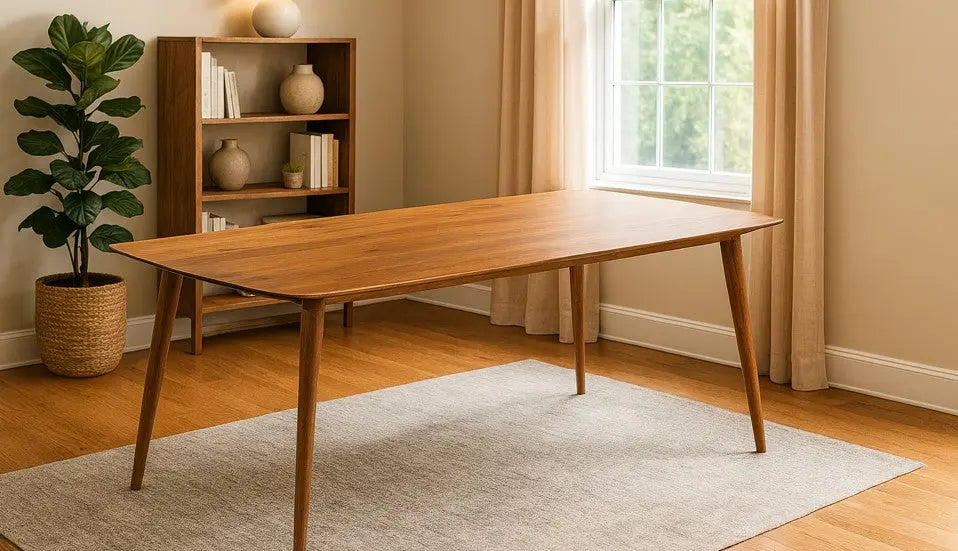 Edge Glued Hardwood Dining Table - Solid Kitchen Table by Gizz