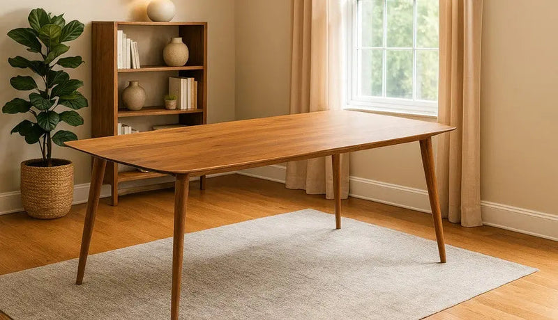 Edge Glued Hardwood Dining Table - Solid Kitchen Table by Gizz