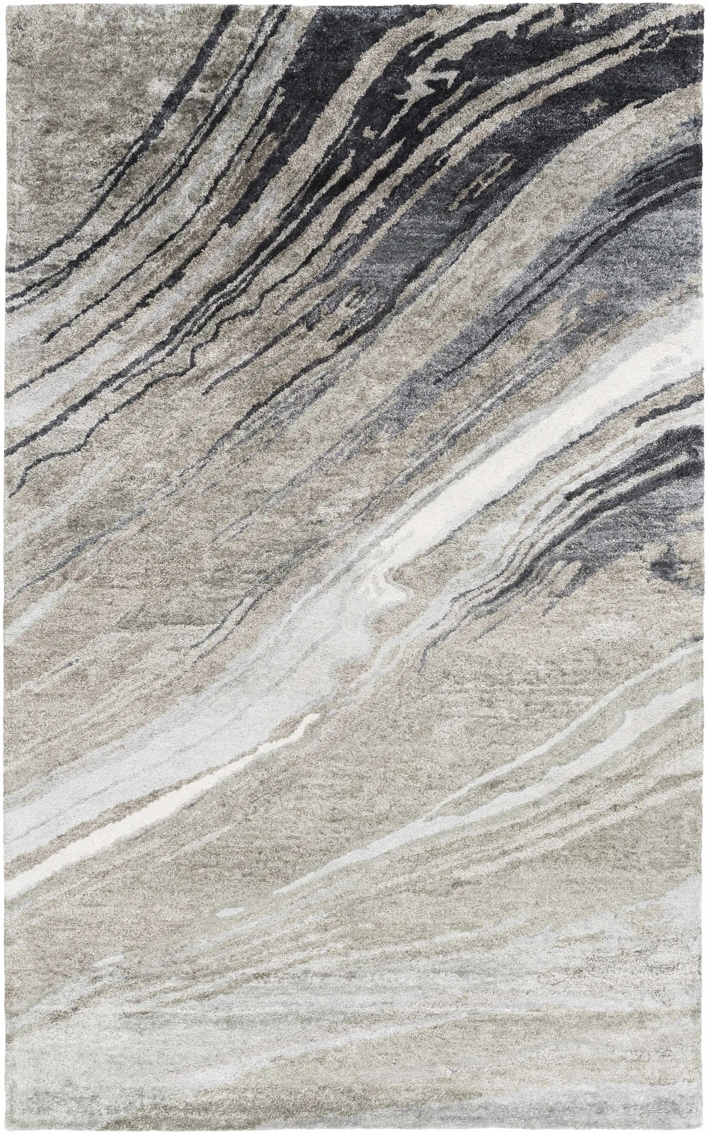 Dentsville Gray Marble Rug - Clearance by Boutique Rugs