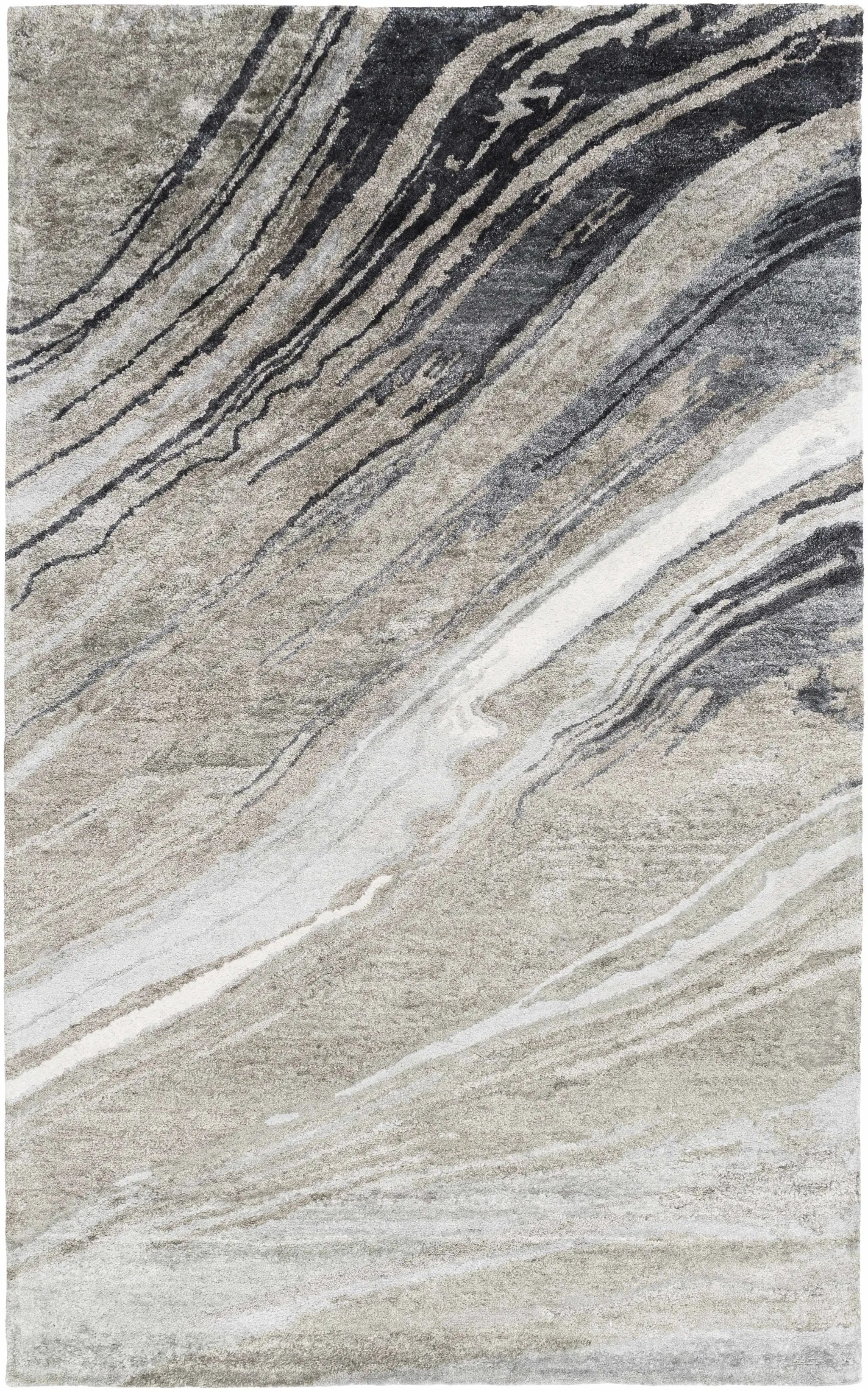 Dentsville Gray Marble Rug - Clearance by Boutique Rugs
