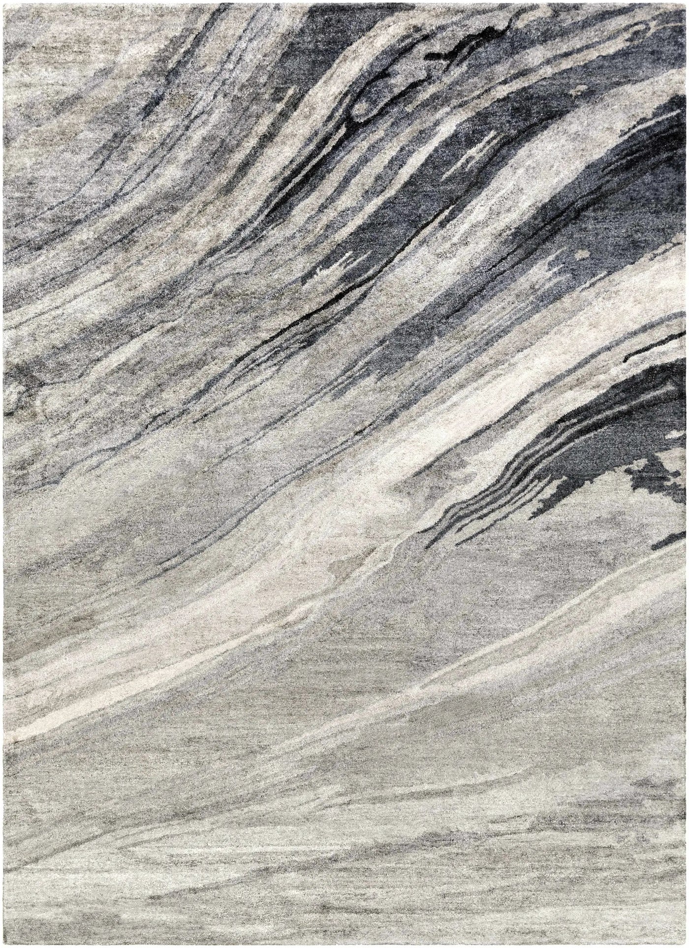 Dentsville Gray Marble Rug - Clearance by Boutique Rugs